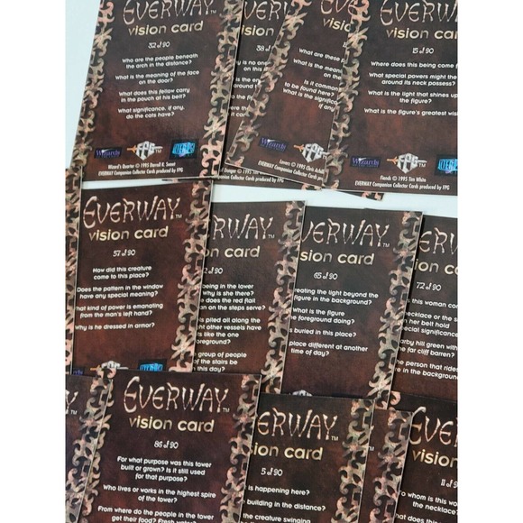 Wizards of the Coast - Everway RPG by Johnathan Tweet PARTS 50 cards - Picture 8 of 12